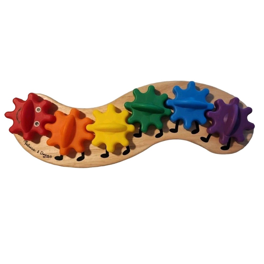 Melissa‎ And Doug Rainbow Caterpillar Classic Gear Toy